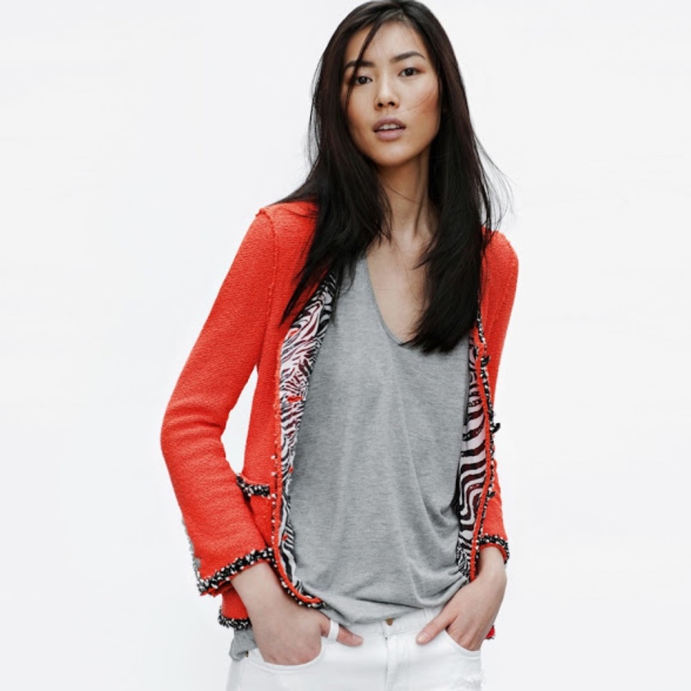 Zara Woman boucle blazer Sz Small